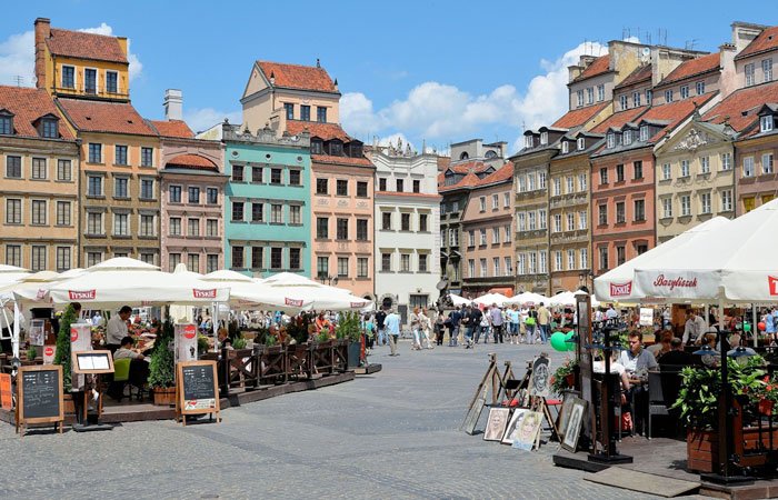 Warsaw Poland market square