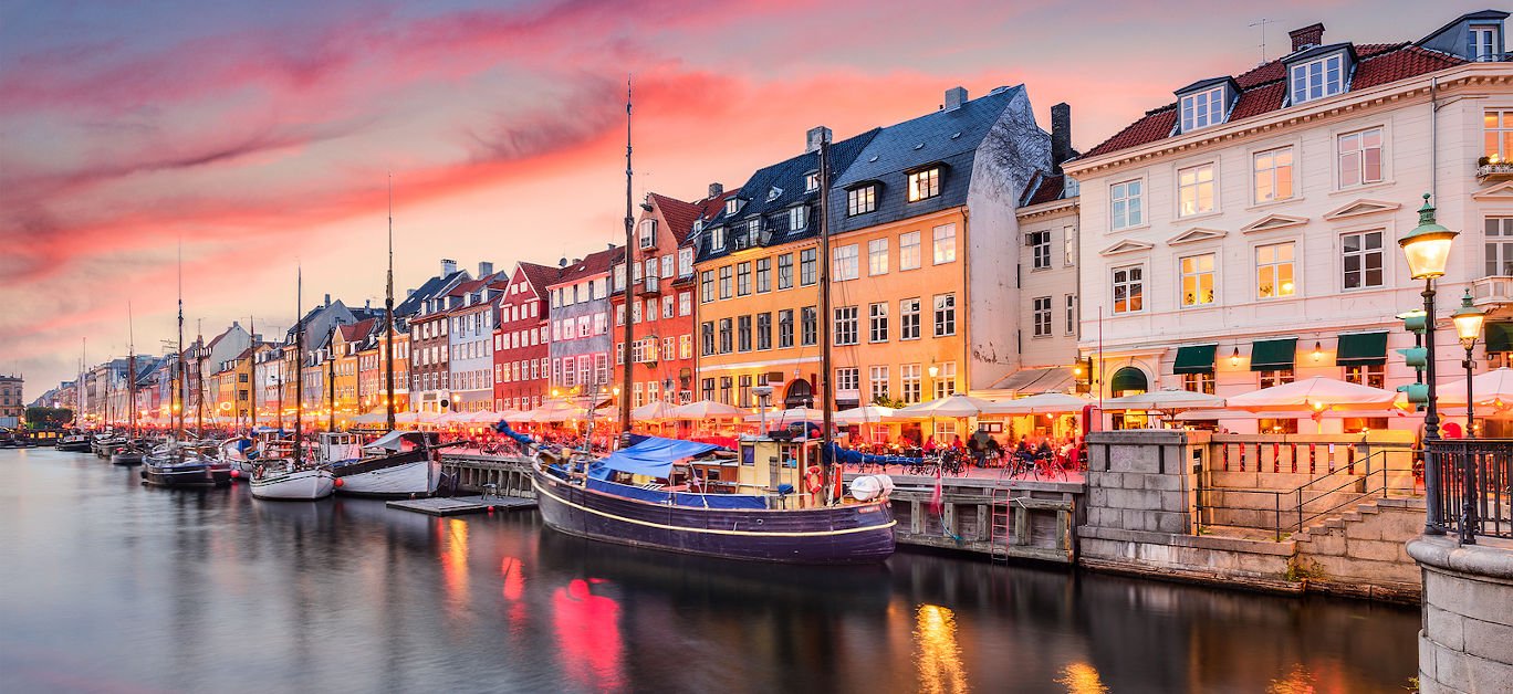 Copenhagen, Denmark on the Nyhavn Canal