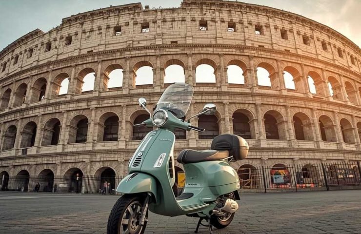 Colosseum at sunrise in Rome